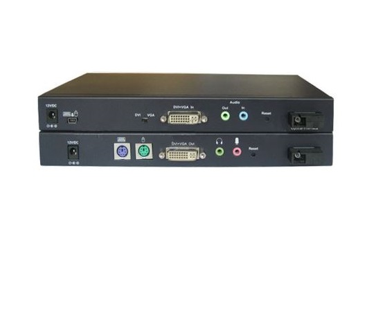 KVM & DVI+VGA оптоволоконный расширитель FL4001