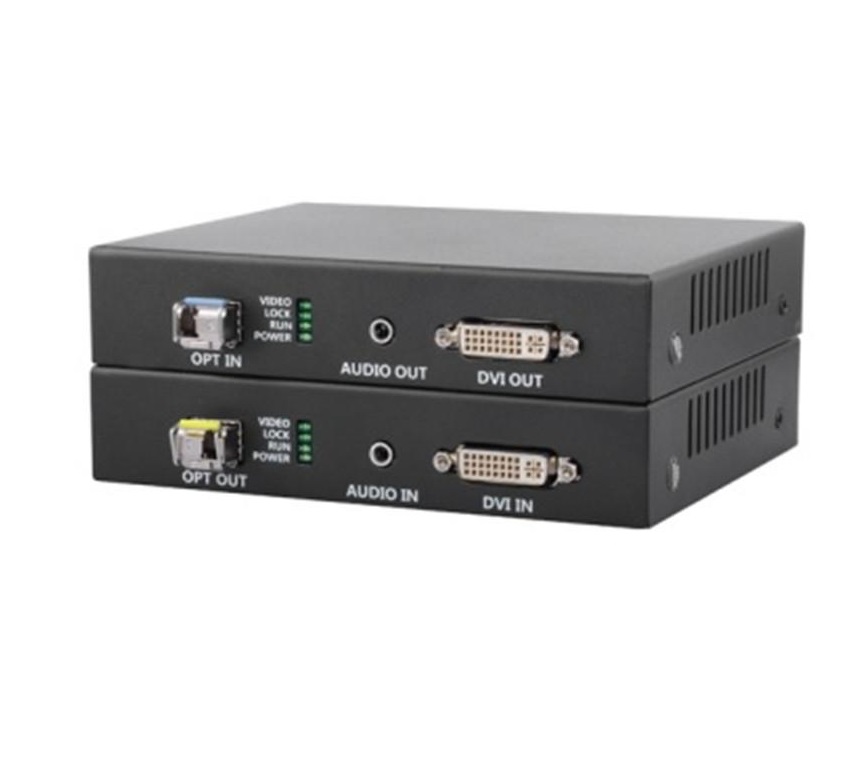 Оптический комплект приемопередачи DVI по оптике (ВОЛС), NO-DVI-10 MINI