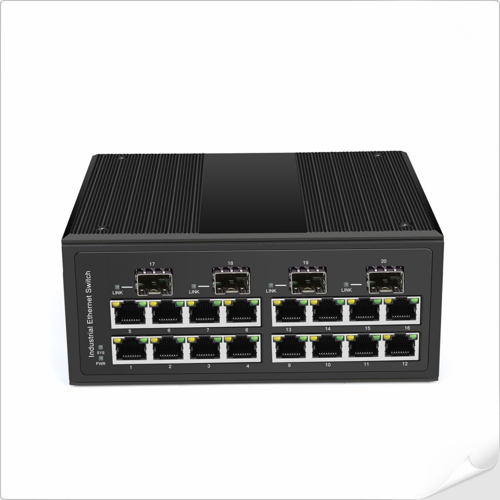 Промышленный 16-портовый 10/100/1000 T + 4-портовый 100/1000x SFP управляемый коммутатор