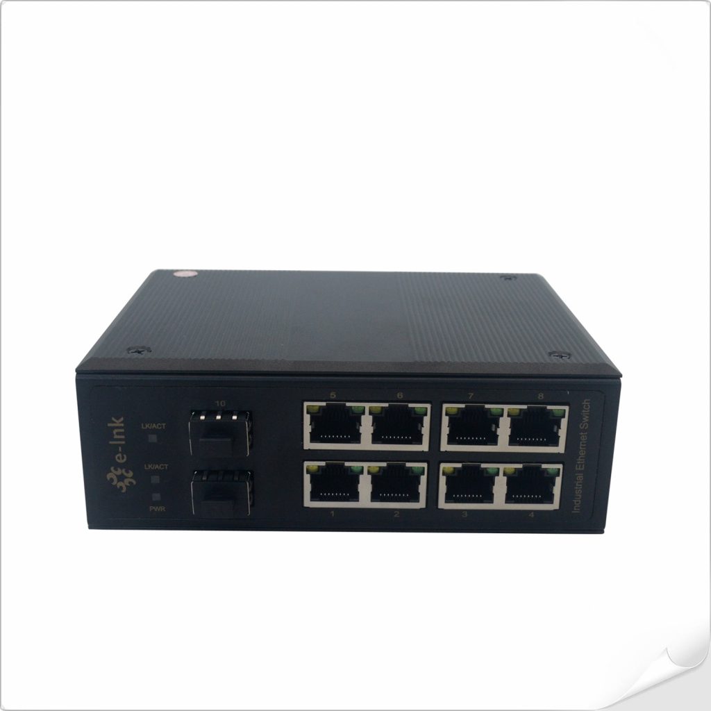 Промышленный 8-портовый 10/100/1000t + 2-портовый 100/1000X SFP управляемый коммутатор