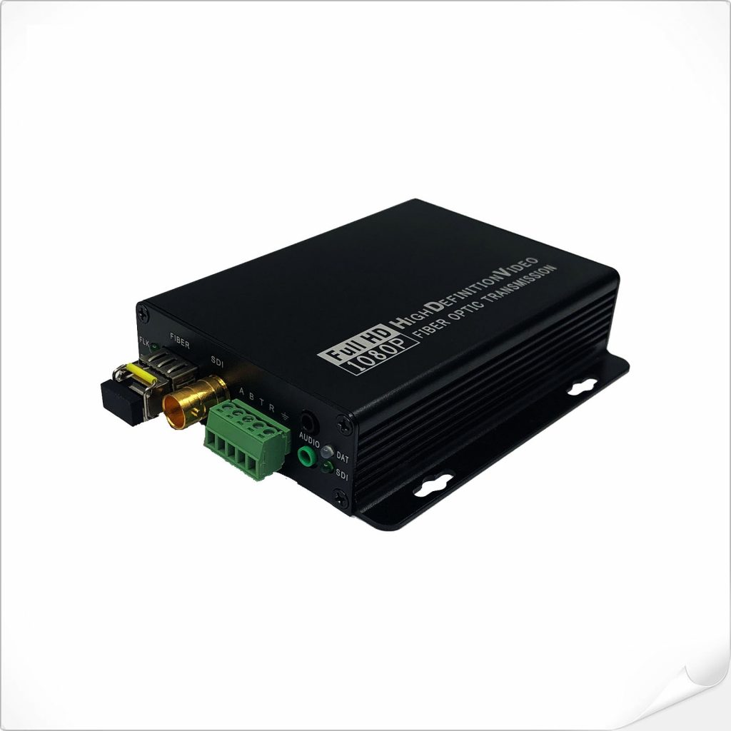3G-SDI Видео Оптоволоконный конвертер с каналом RS485 + RS232 + Стерео аудио