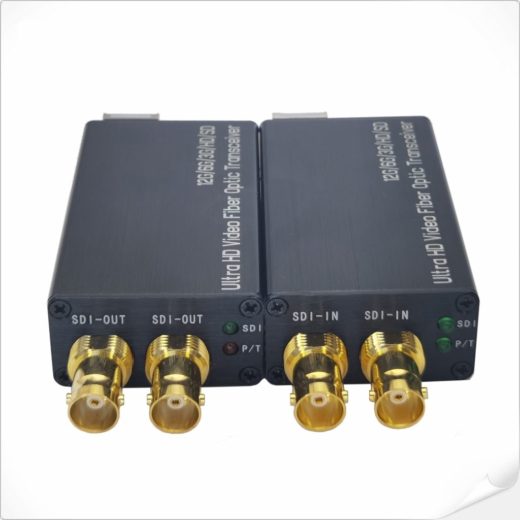 Мини-преобразователь 24G-SDI в оптоволокно с 2 x 12G-SDI (1xLC-волокно)