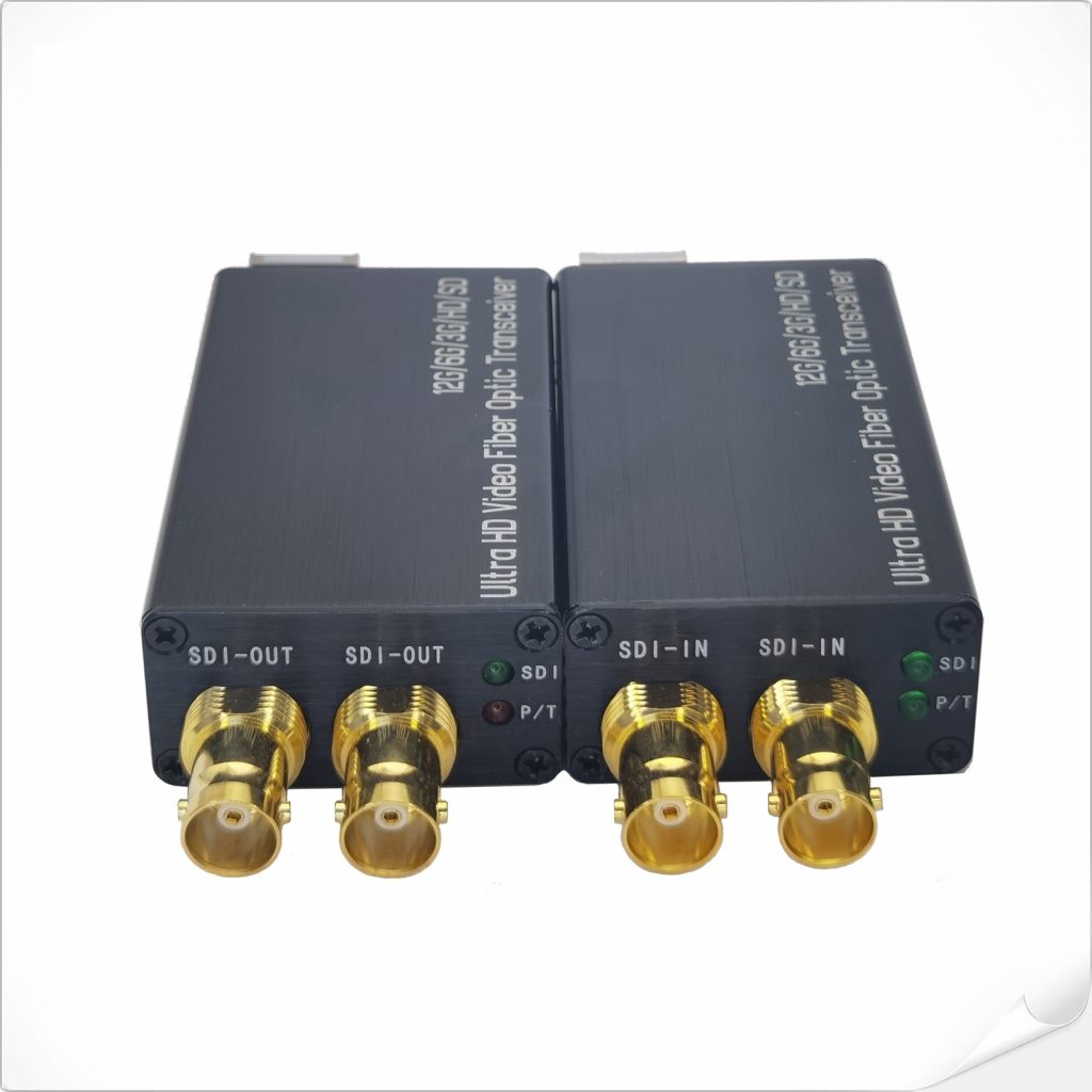 Мини-преобразователь 24G-SDI в оптоволокно с 24G-SDI (волокно 2xLC)
